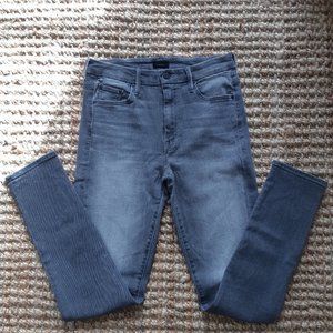 MOTHER The Looker High Waisted Skinny Jeans Size 27 Grey